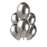 Silver coloured balloons manufactured by Gemar