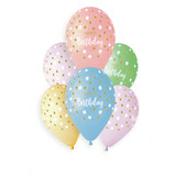 assorted pastel latex balloons for birthday