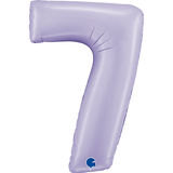 Grabo lilac number 7 foil balloon
