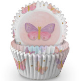 Butterfly themed cupcake cases manufactured by Anniversary House