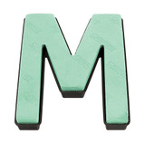 A Letter M Floral Foam Shape with Naylorbase backing!