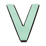 A Letter V Floral Foam Shape with Naylorbase backing!