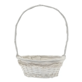 A White Round Victoria Basket, measuring approx. 35cm!