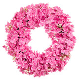 Fuchsia Hydrangea Wreath for summer