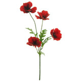 An artificial red wild meadow poppy spray.