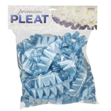 A bag of baby blue pleated floristry ribbon