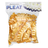 A bag of gold pleated floristry ribbon