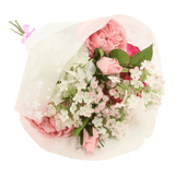 An Open Top Ruffled Rose Mixed Bouquet, measuring approx. 32cm!