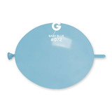 6” standard baby blue g-link latex balloons