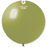 31” standard olive green latex balloon