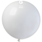 31” standard white latex balloon gemar