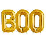 BOO - 34 inch Gold Foil Letter Balloon Pack (1)