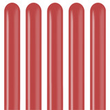 A pack of 100 260 Standard Deep Red Kalisan Entertainer Balloons!