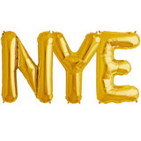 N.Y.E. - 34 inch Gold Foil Letter Balloon Pack (1)