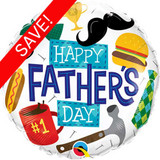 Qualatex father's day foil balloon