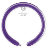 Gemar two inch shiny purple modelliing balloon