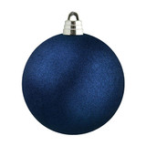 A Navy Blue Large Glitter Bauble, measuring approx. 15cm!