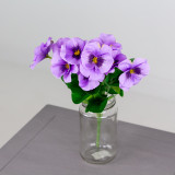 34cm Lilac Pansy Bunch