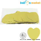55mm Metallic Gold Heart Foil Confetti (50g)