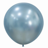 Sempertex 24" silk arctic blue latex balloons