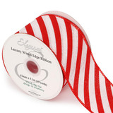 red & white candy striped ribbon