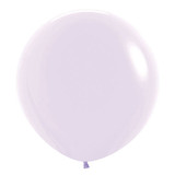 A pack of 10 24" Pastel Matte Lilac Sempertex Latex Balloons.