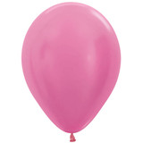 12" Satin Fuchsia Sempertex Latex Balloons (50)
