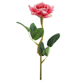 A 36cm artificial dark pink rose.