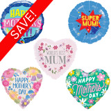 18 inch Mother's Day Foil Pack 4 (25 Balloons)