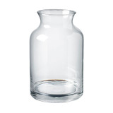 A 24cm clear glass Ada vase. A 24cm clear glass Ada vase.