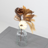 A White/Brown Pumpkin & Wheat Branch, measuring approx. 29cm!