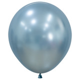 18 inch Silk Arctic Blue Sempertex Latex Balloons.