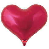 25" Red Heart Jelly Foil Balloon (1) - UNPACKAGED