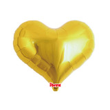 14" Gold Heart Jelly Foil Balloon (1) - UNPACKAGED