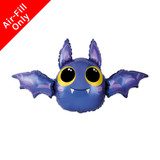 A 9 inch Purple Bat Foil Balloon, manufactured by Flexmetal.