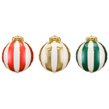 A Pack of 3 18 inch Christmas Bauble Foil Balloons, manufactured by PartyDeco.