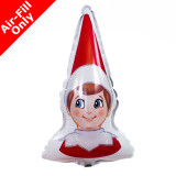 9 inch Elf On The Shelf Head Foil Balloon.