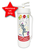A Portable Disposable Helium Canister, manufacturer by Kaleidoscope.