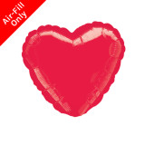 An unpackaged 9" Red Metallic Heart Foil Balloon, manufactured by Anagram. An unpackaged 9" Red Metallic Heart Foil Balloon, manufactured by Anagram.