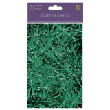 A 20g bag of Green Glitter Shred.