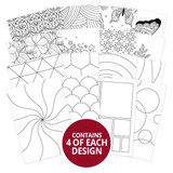 A Pack of 64 Colouring & Doodling Postcards, manufactured by Hunkydory Crafts.