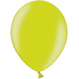 12" Metallic Apple Green Belbal Latex Balloons (100)