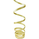 A Classic Gold Glitter Spiral Decoration.