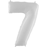 40 inch Shiny White Number 7 Fluo Balloon (1)