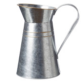 A 25cm Noble Tinware Zinc & Gold Jug, manufactured by Oasis Floral.