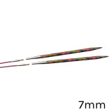 A set of KnitPro Interchangeable Circular Knitting Needle Pin Tips, with a width of approx. 7mm.
