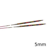 A set of KnitPro Interchangeable Circular Knitting Needle Pin Tips, with a width of approx. 5mm.