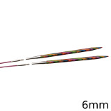 A set of KnitPro Interchangeable Circular Knitting Needle Pin Tips, with a width of approx. 6mm.