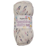 A ball of Stylecraft Bambino Dotty Bliss Acrylic Yarn.