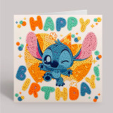 A Lilo & Stitch Birthday Crystal Art Card Kit.